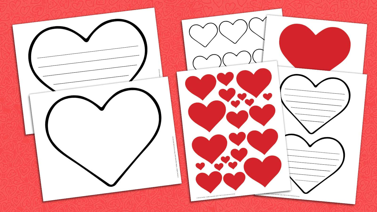 free printable heart bundle